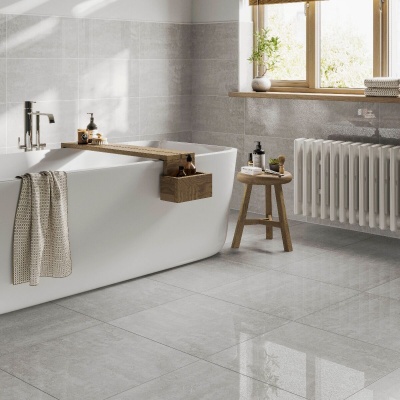Fistral Clay Glazed Porcelain Wall & Floor Tile 600 x 600mm