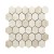 Vanilla Cream Mixed Finish Marble HexagonMosaic 50 x50