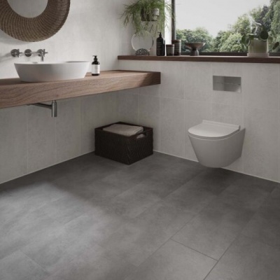 ClickLux Pinnacle Concrete Grey 305x610mm SPC Laminate Flooring Pk-10