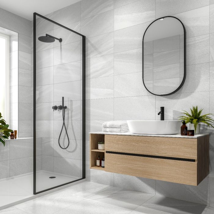Anderley Light Grey Matt Glazed Porcelain Wall Floor Tile 600 X 600mm Superceramic - Light Grey Wall Tile Bathroom