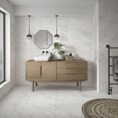 Terma White Matt Porcelain W&F 600x600mm