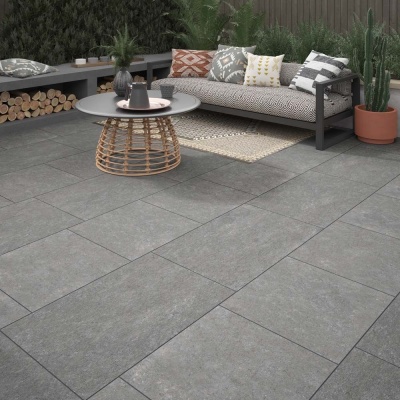 Chatsworth Light Grey Glazed Porcelain 600x900x20mm Outdoor tiles