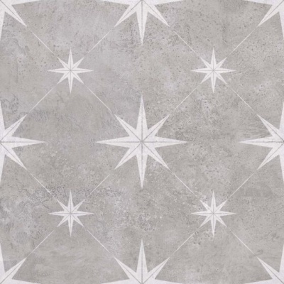 Vincent Grey Patterned Vitrified Ceramic 335x335mm