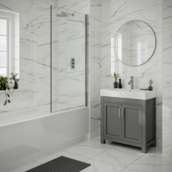 Lulworth White Gloss 250x500mm Ceramic Wall Tile