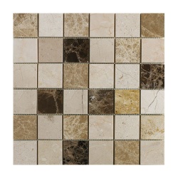 Emperador Mix Polished Marble Mosaic 50 x 50