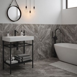 Apollo Grey Glazed Porcelain Wall & Floor Tile 300x600mm