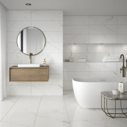 Serenity Dune Gloss Ceramic Wall Decor 300x900mm - Superceramic Tile Shop