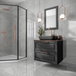 Marsden Light Grey Polished Glazed Wall & Floor Tile 600 x 600mm