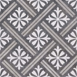 Mondrian Charcoal Patterned Vitrified Ceramic 335x335mm