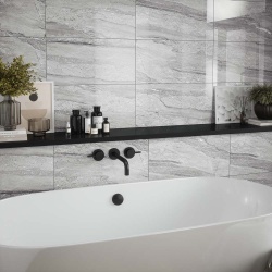 Laurent Grey Gloss Ceramic Wall 300x600mm